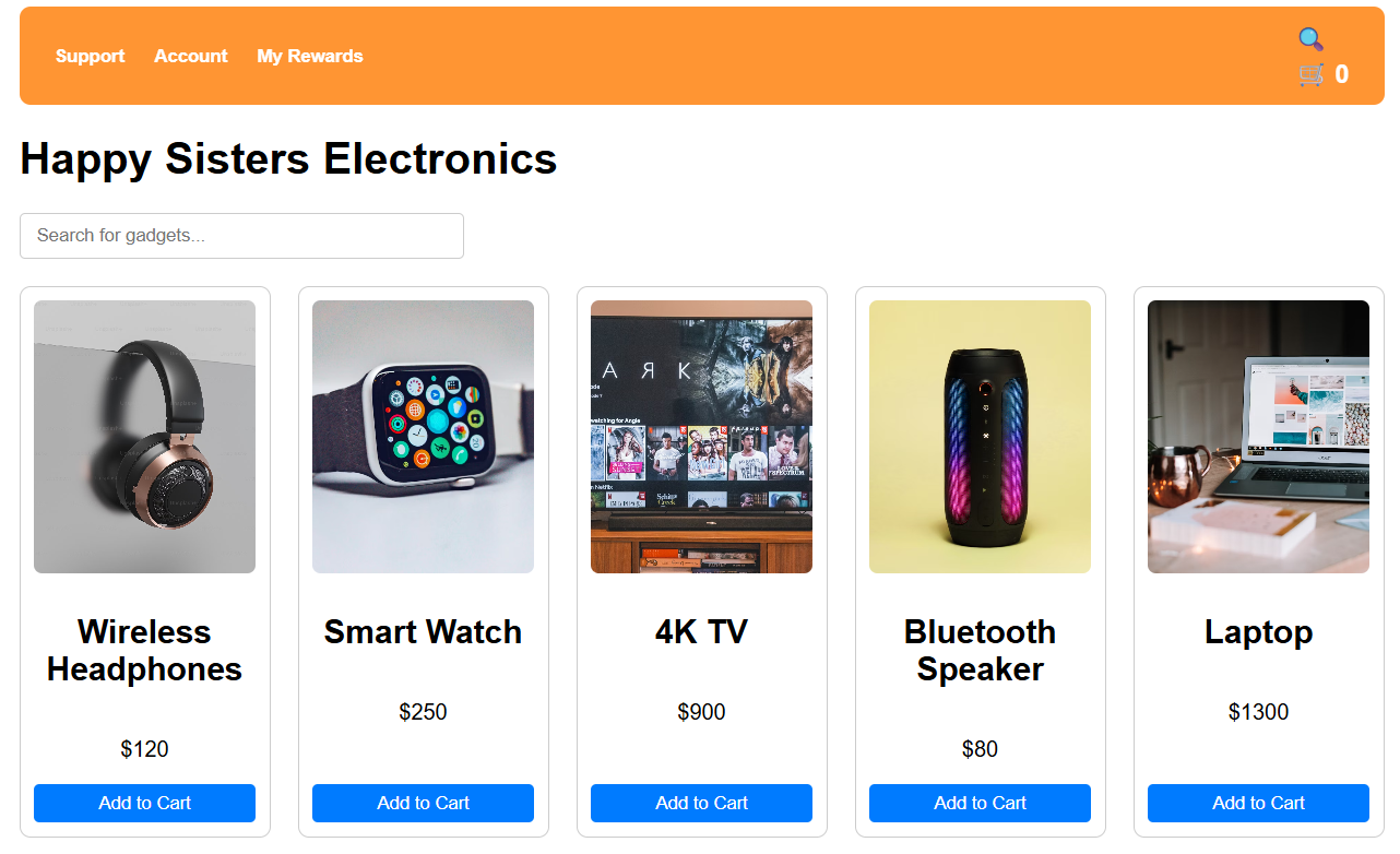 Happy Sisters Ecommerce Project